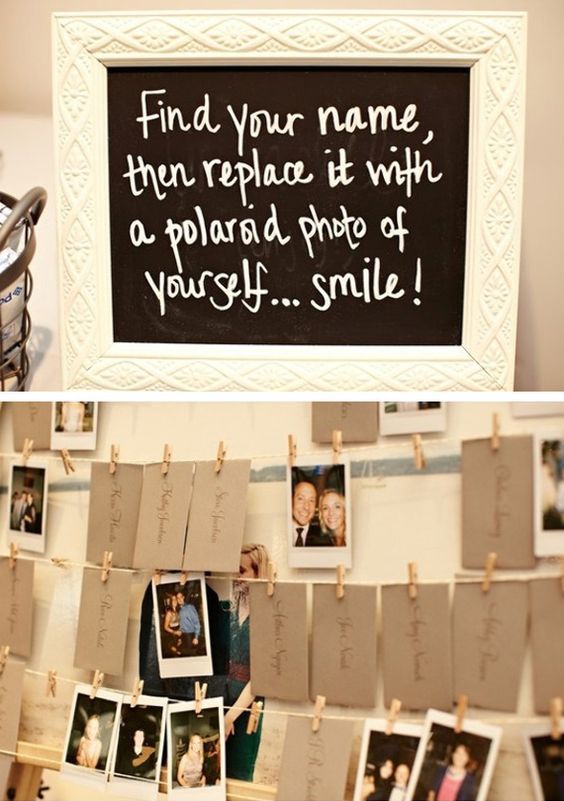 Tendencias para bodas polaroid