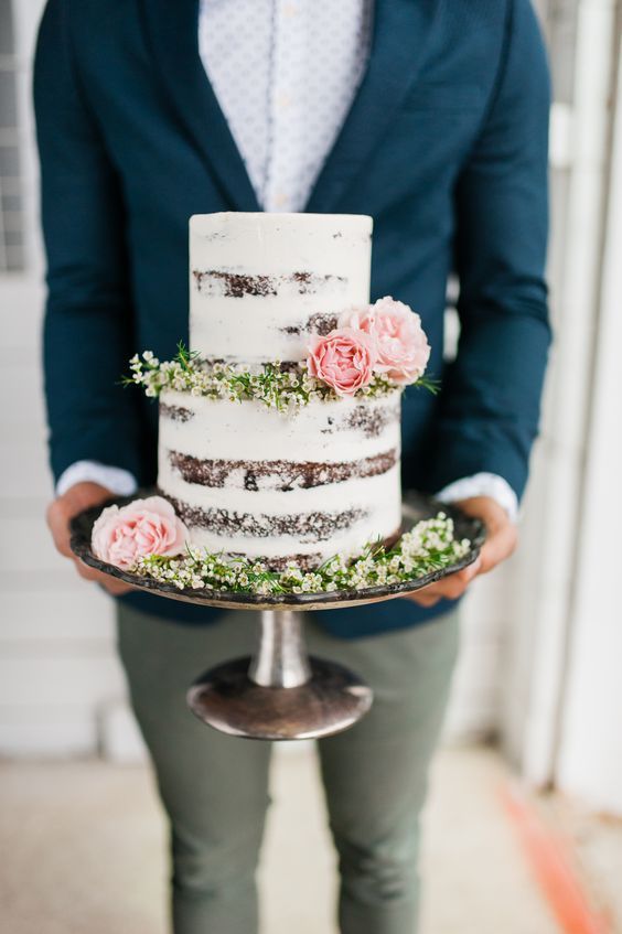 Tendencias para bodas pastel desnudo